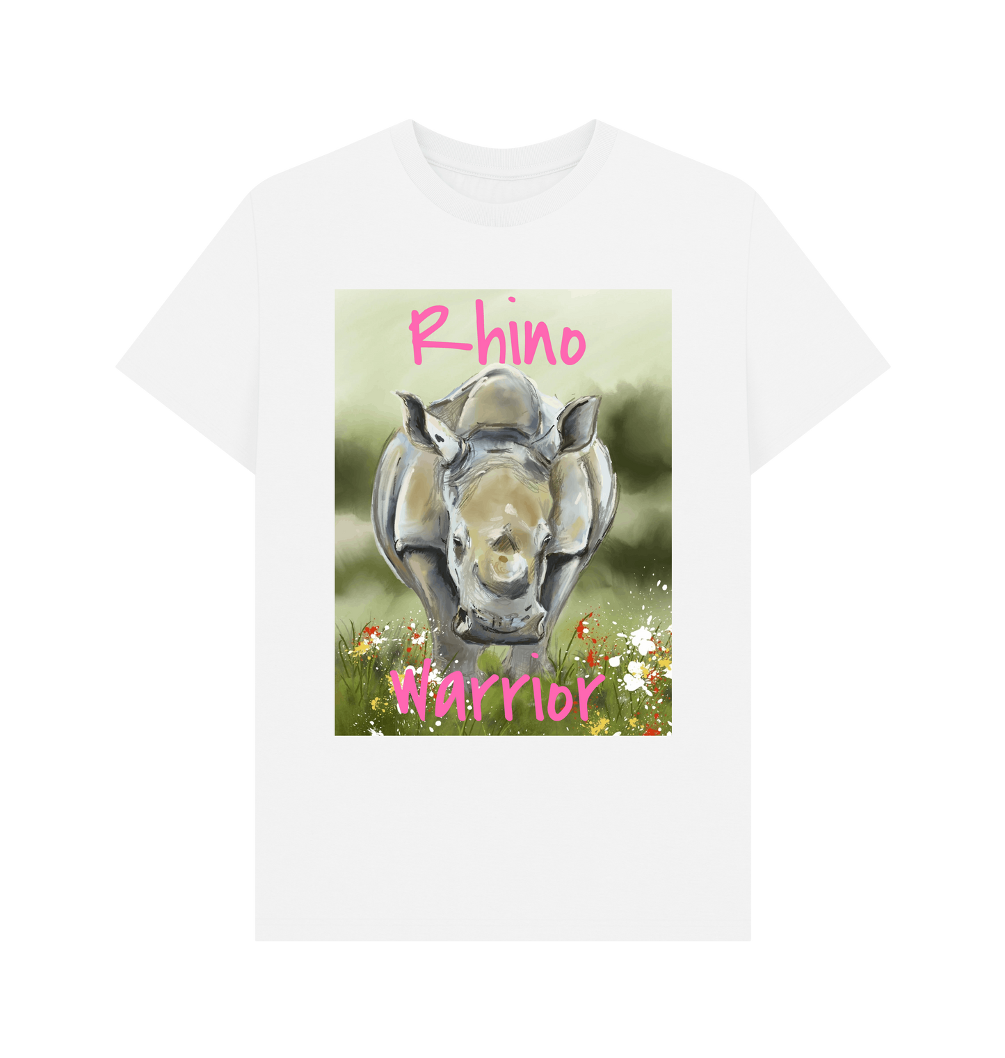White Printed T-shirt Front